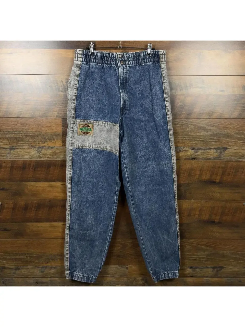 Vintage USA Levi’s Sport Jeans Baggy Blue Denim Elastic Waist L 32